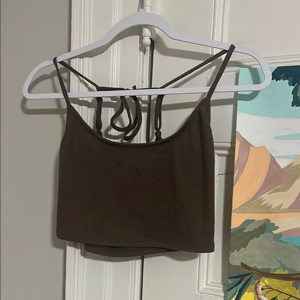 Urban Outfitters Brown Crop Top